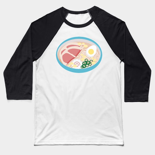 Anime Style Ramen Soup Bowl Baseball T-Shirt by MetaCynth